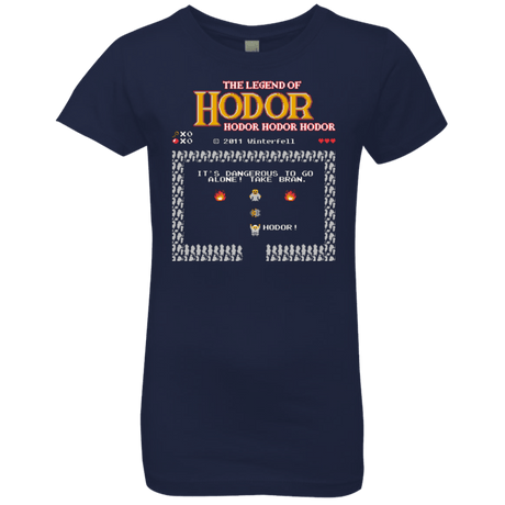 T-Shirts Midnight Navy / YXS Legend of Hodor Girls Premium T-Shirt