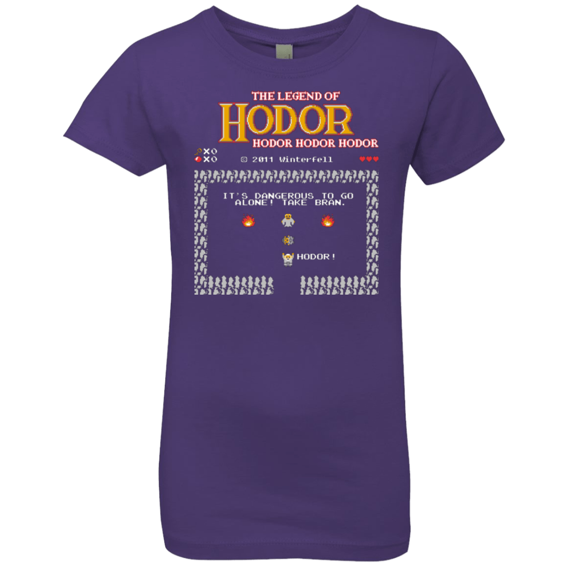 T-Shirts Purple Rush / YXS Legend of Hodor Girls Premium T-Shirt
