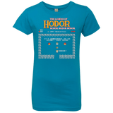 T-Shirts Turquoise / YXS Legend of Hodor Girls Premium T-Shirt