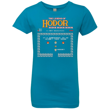 T-Shirts Turquoise / YXS Legend of Hodor Girls Premium T-Shirt