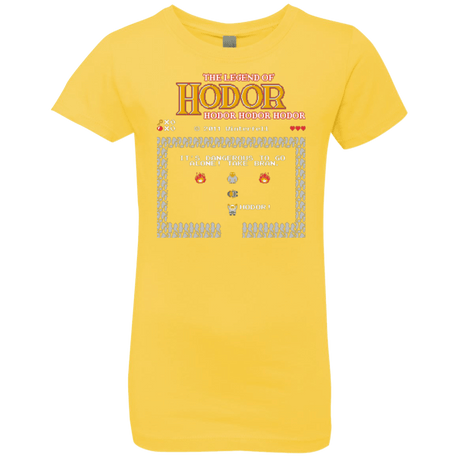 T-Shirts Vibrant Yellow / YXS Legend of Hodor Girls Premium T-Shirt