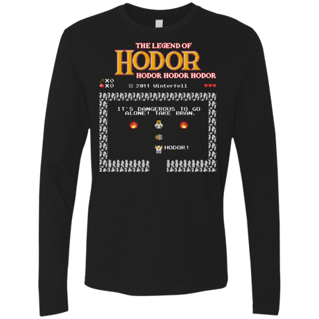 T-Shirts Black / Small Legend of Hodor Men's Premium Long Sleeve
