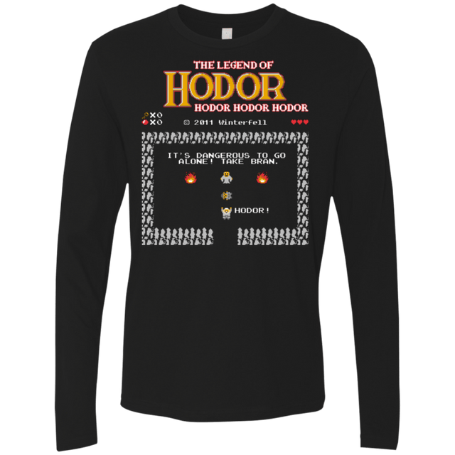 T-Shirts Black / Small Legend of Hodor Men's Premium Long Sleeve