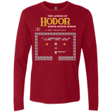 T-Shirts Cardinal / Small Legend of Hodor Men's Premium Long Sleeve
