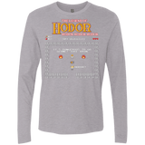 T-Shirts Heather Grey / Small Legend of Hodor Men's Premium Long Sleeve