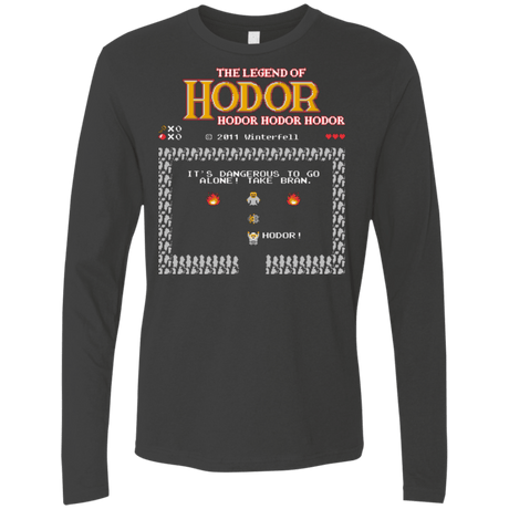T-Shirts Heavy Metal / Small Legend of Hodor Men's Premium Long Sleeve