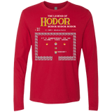 T-Shirts Red / Small Legend of Hodor Men's Premium Long Sleeve