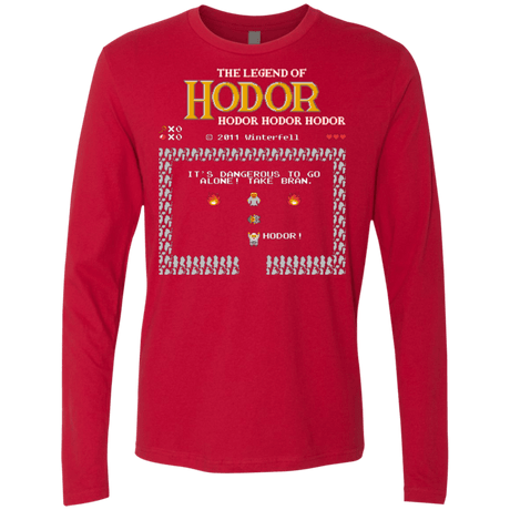 T-Shirts Red / Small Legend of Hodor Men's Premium Long Sleeve