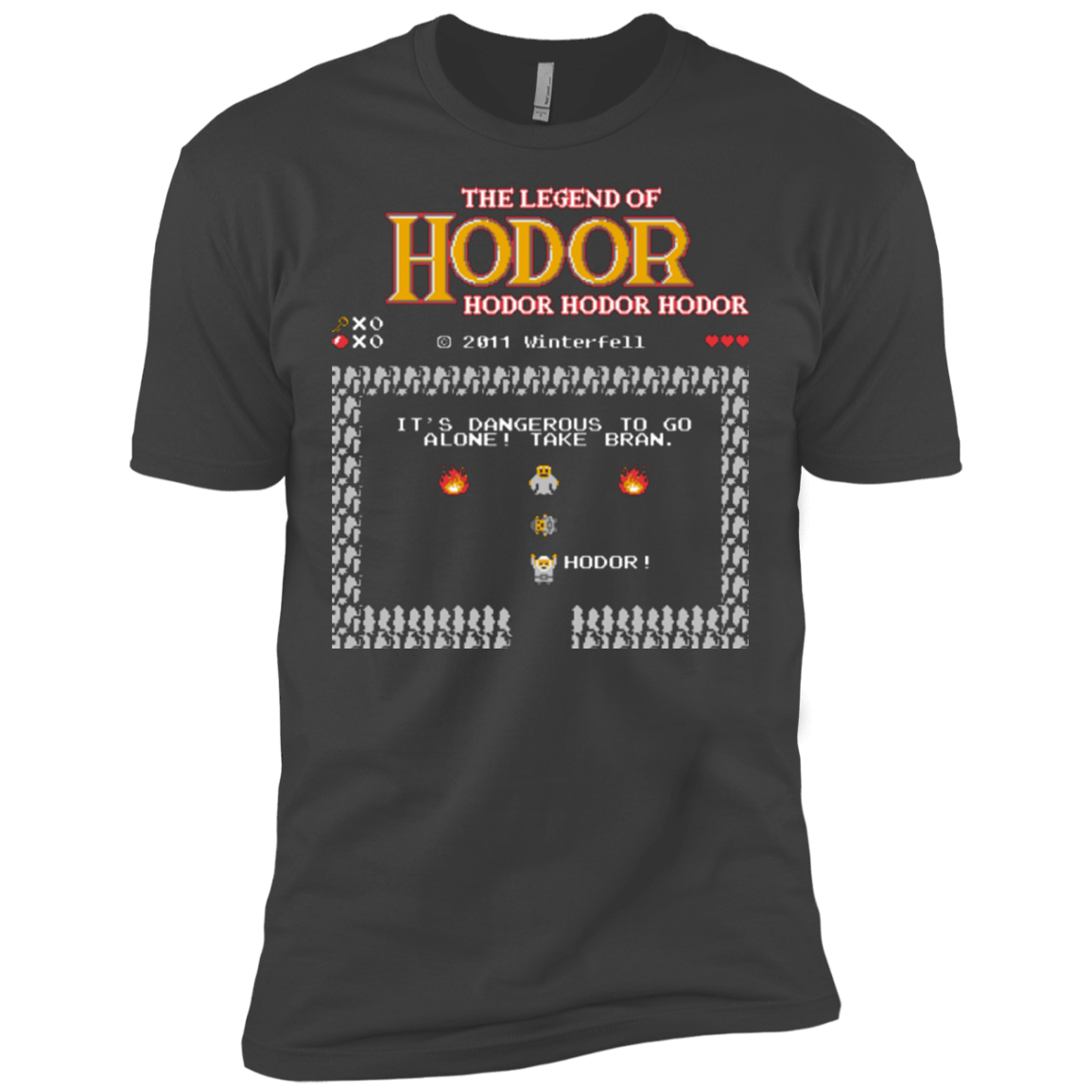 T-Shirts Heavy Metal / X-Small Legend of Hodor Men's Premium T-Shirt