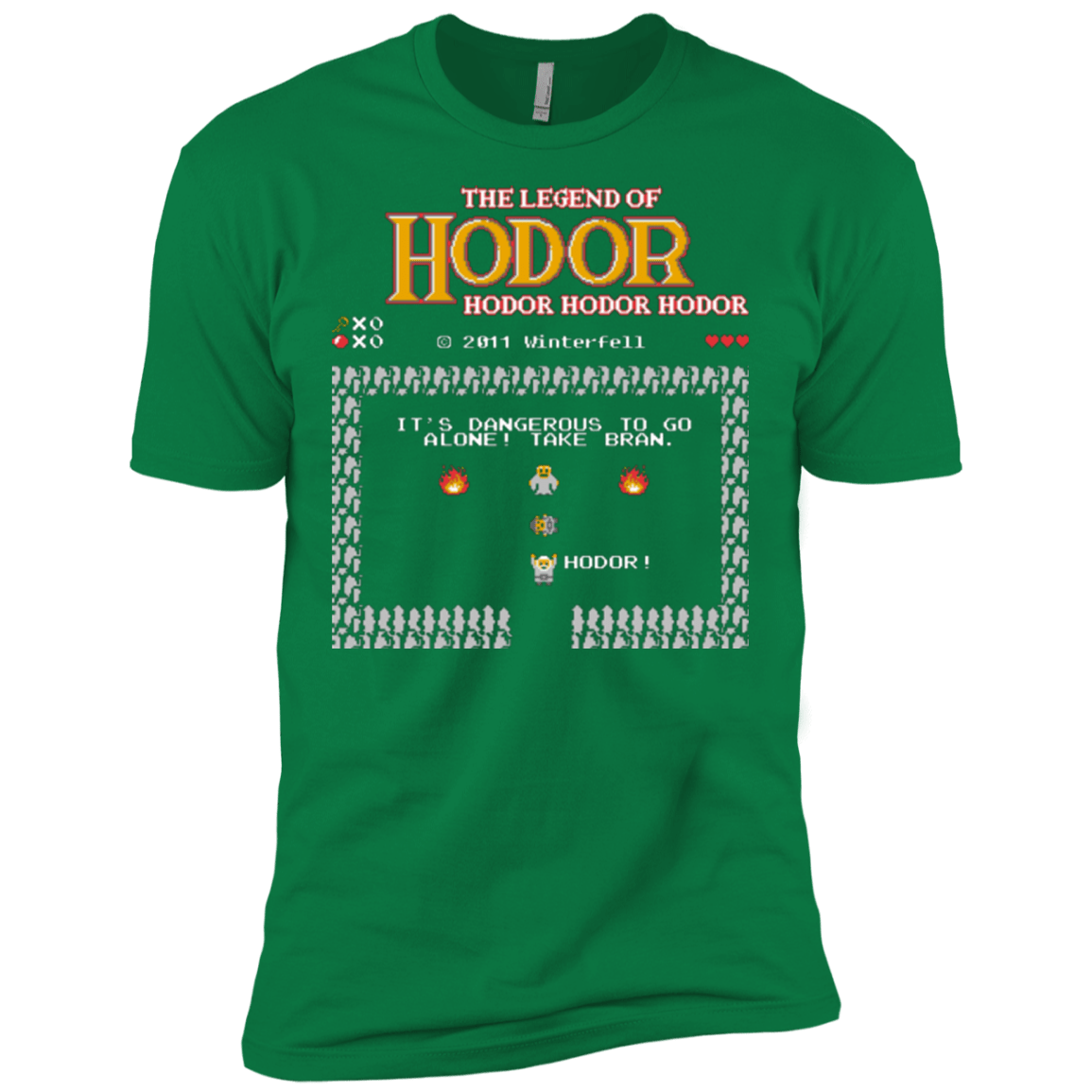 T-Shirts Kelly Green / X-Small Legend of Hodor Men's Premium T-Shirt