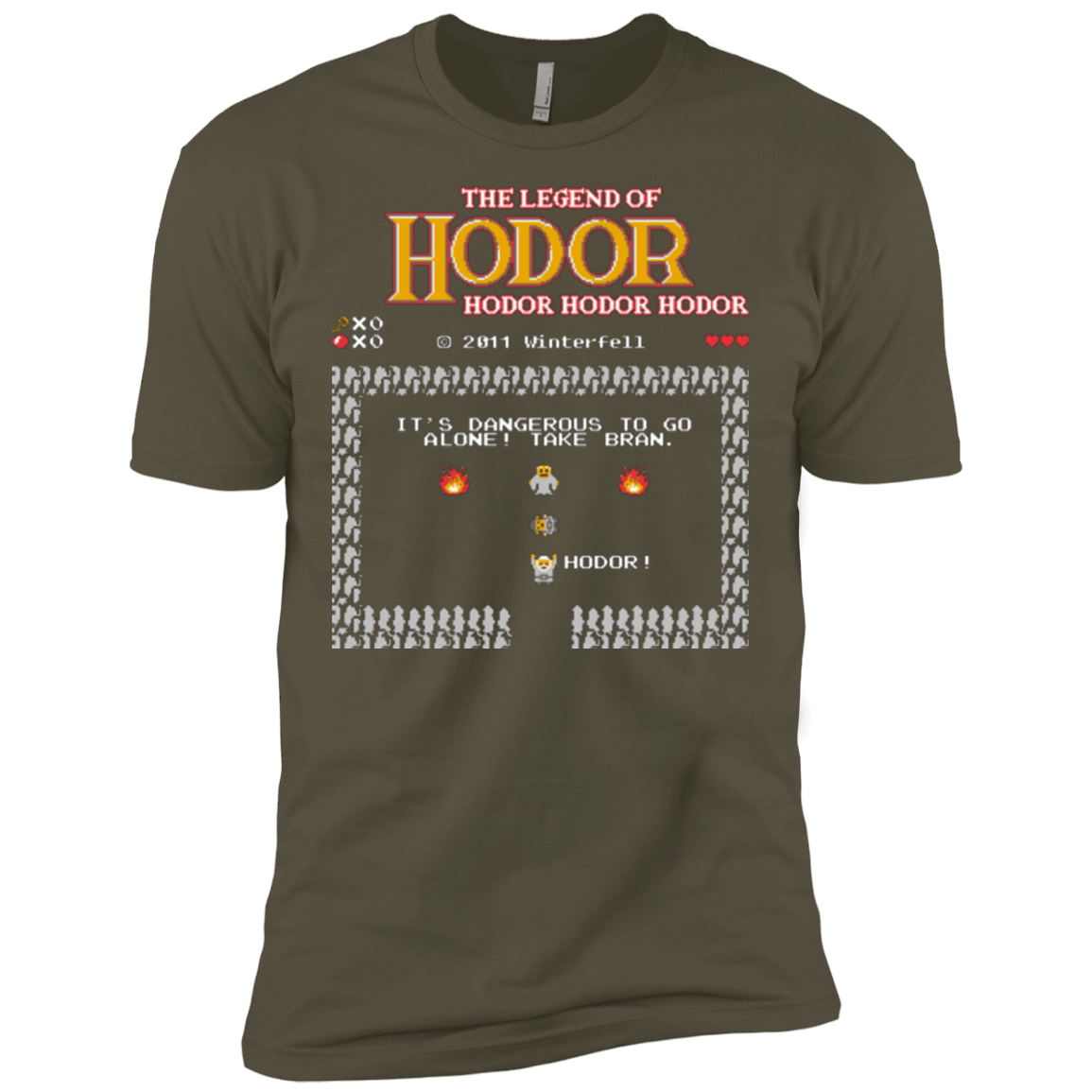 T-Shirts Military Green / X-Small Legend of Hodor Men's Premium T-Shirt