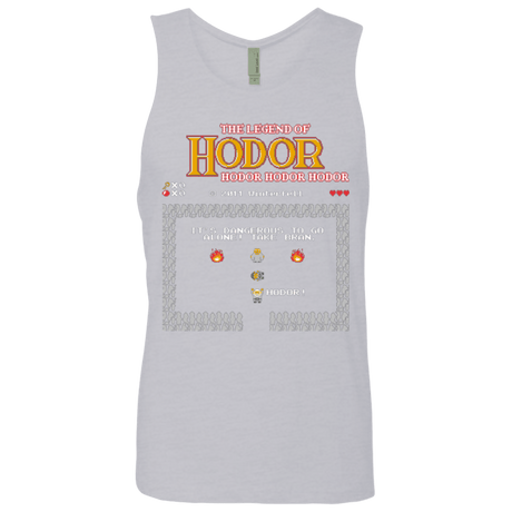 T-Shirts Heather Grey / Small Legend of Hodor Men's Premium Tank Top