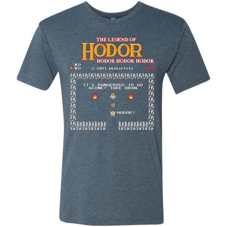 T-Shirts Indigo / Small Legend of Hodor Men's Triblend T-Shirt