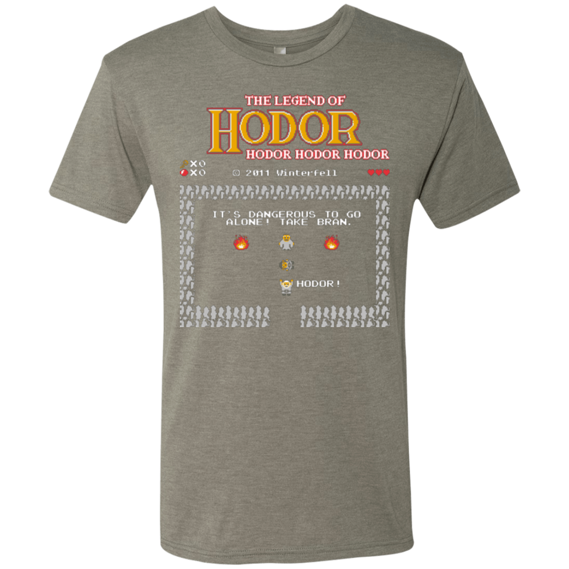 T-Shirts Venetian Grey / Small Legend of Hodor Men's Triblend T-Shirt