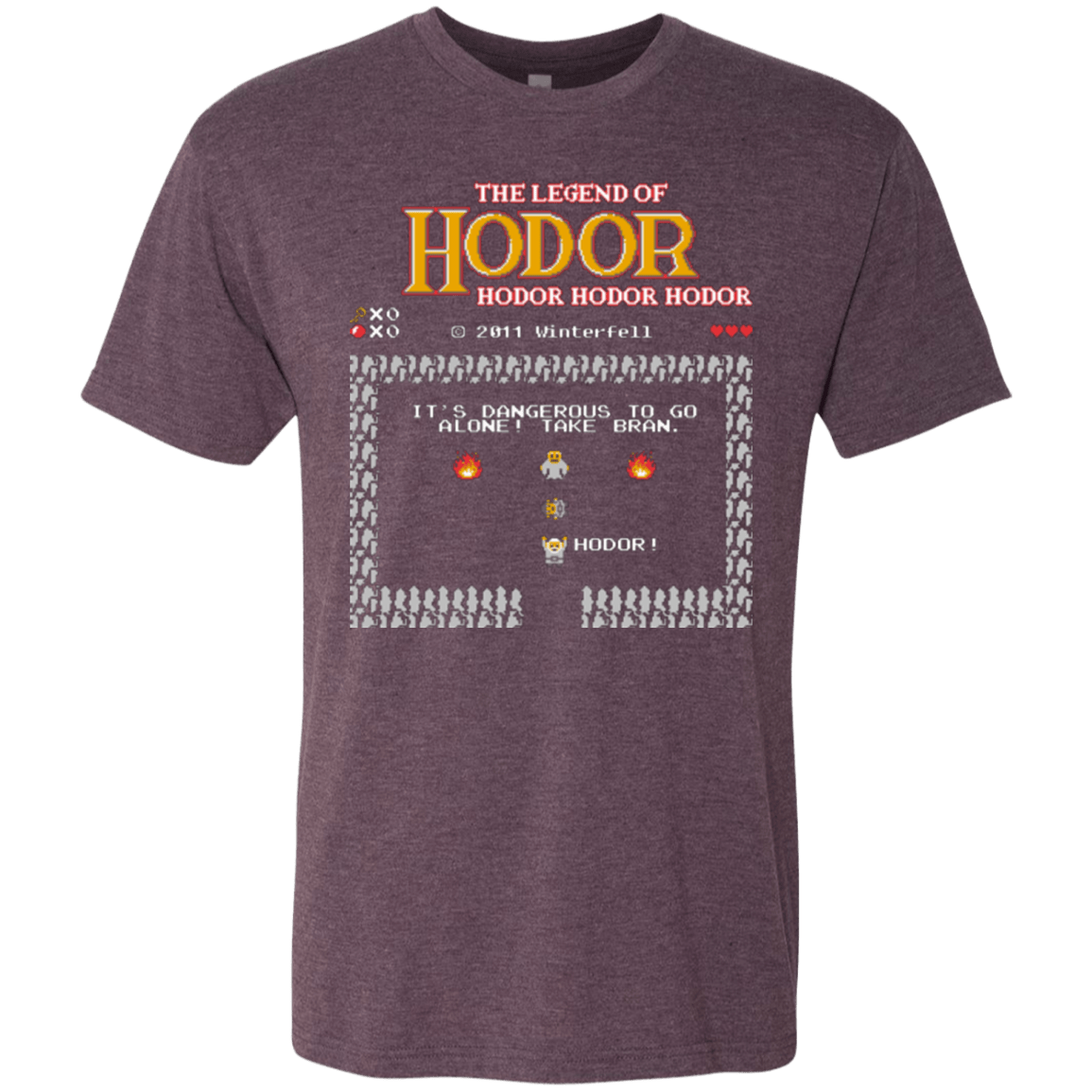 T-Shirts Vintage Purple / Small Legend of Hodor Men's Triblend T-Shirt