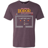 T-Shirts Vintage Purple / Small Legend of Hodor Men's Triblend T-Shirt