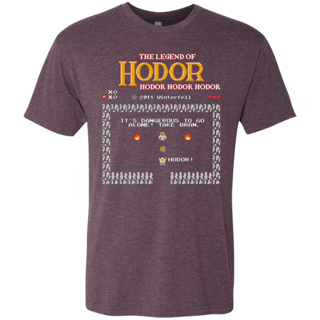 T-Shirts Vintage Purple / Small Legend of Hodor Men's Triblend T-Shirt