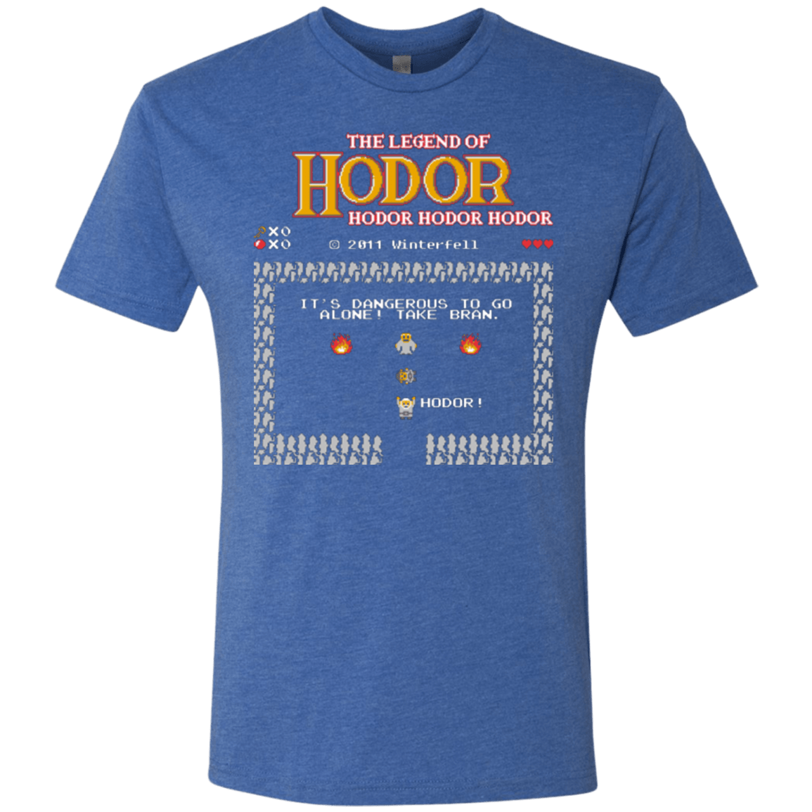 T-Shirts Vintage Royal / Small Legend of Hodor Men's Triblend T-Shirt