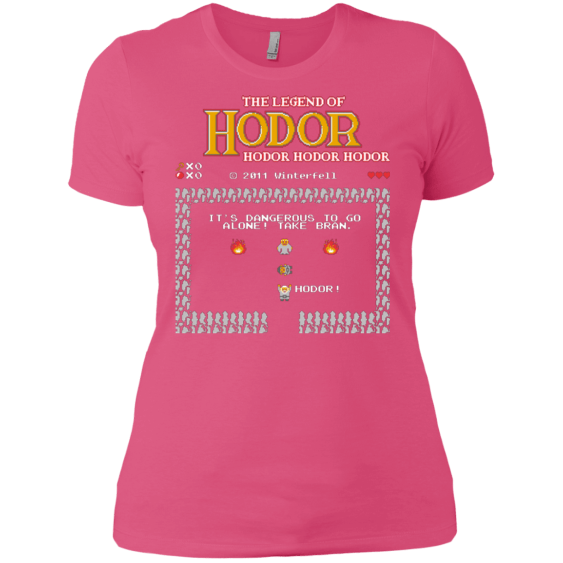 T-Shirts Hot Pink / X-Small Legend of Hodor Women's Premium T-Shirt