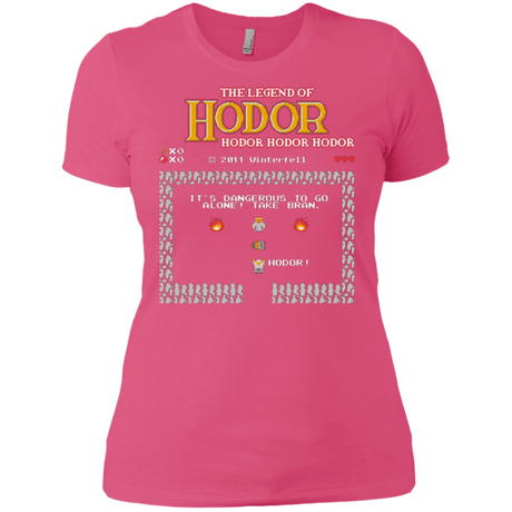 T-Shirts Hot Pink / X-Small Legend of Hodor Women's Premium T-Shirt