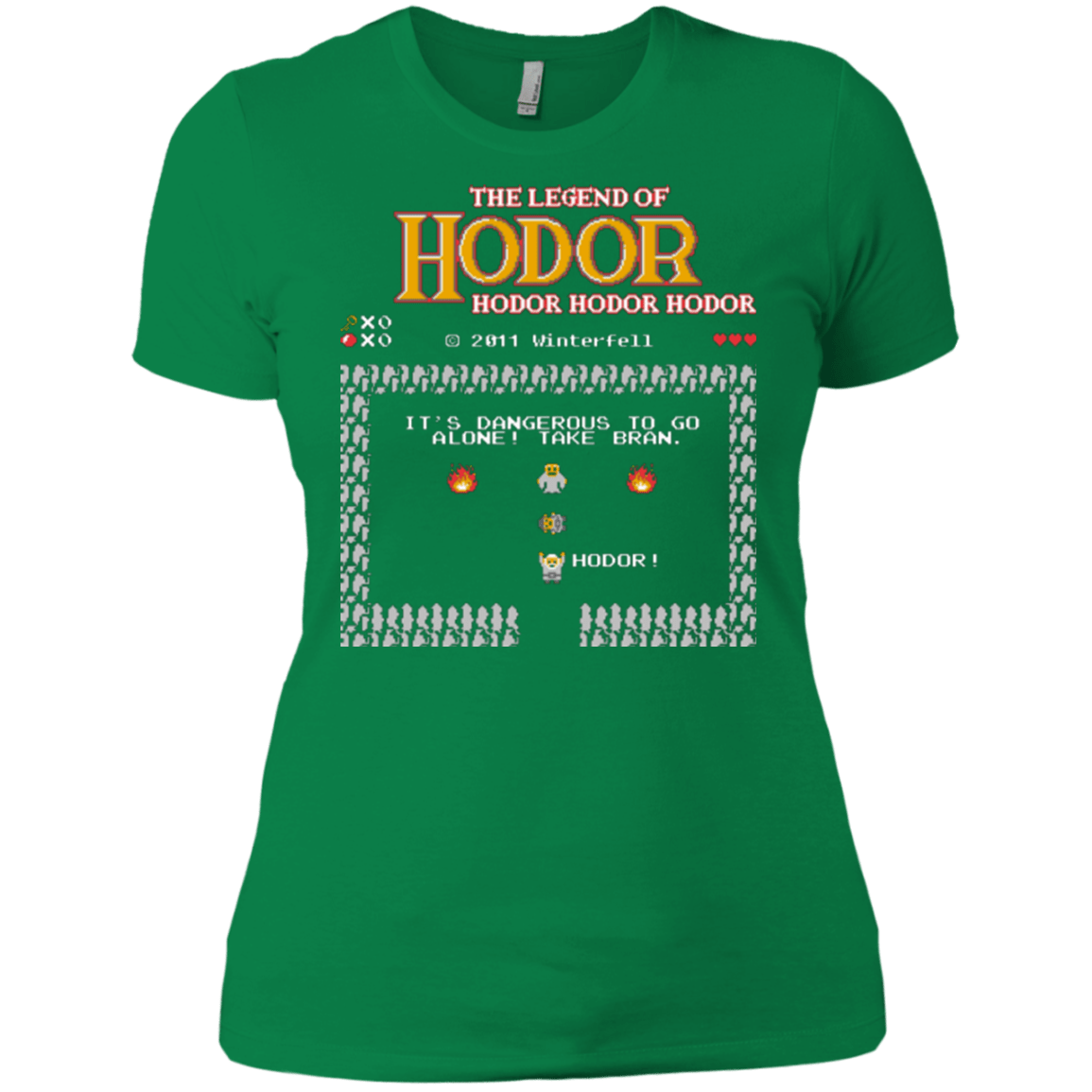 T-Shirts Kelly Green / X-Small Legend of Hodor Women's Premium T-Shirt