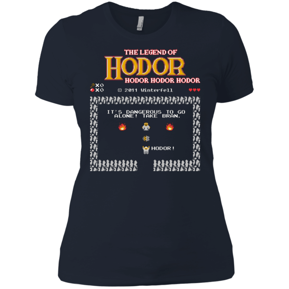 T-Shirts Midnight Navy / X-Small Legend of Hodor Women's Premium T-Shirt