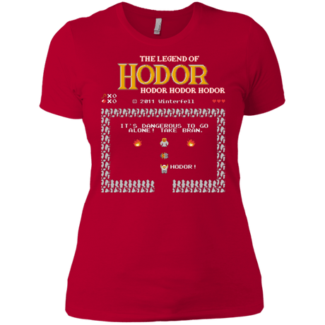 T-Shirts Red / X-Small Legend of Hodor Women's Premium T-Shirt