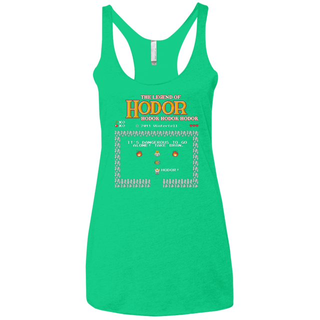 T-Shirts Envy / X-Small Legend of Hodor Women's Triblend Racerback Tank