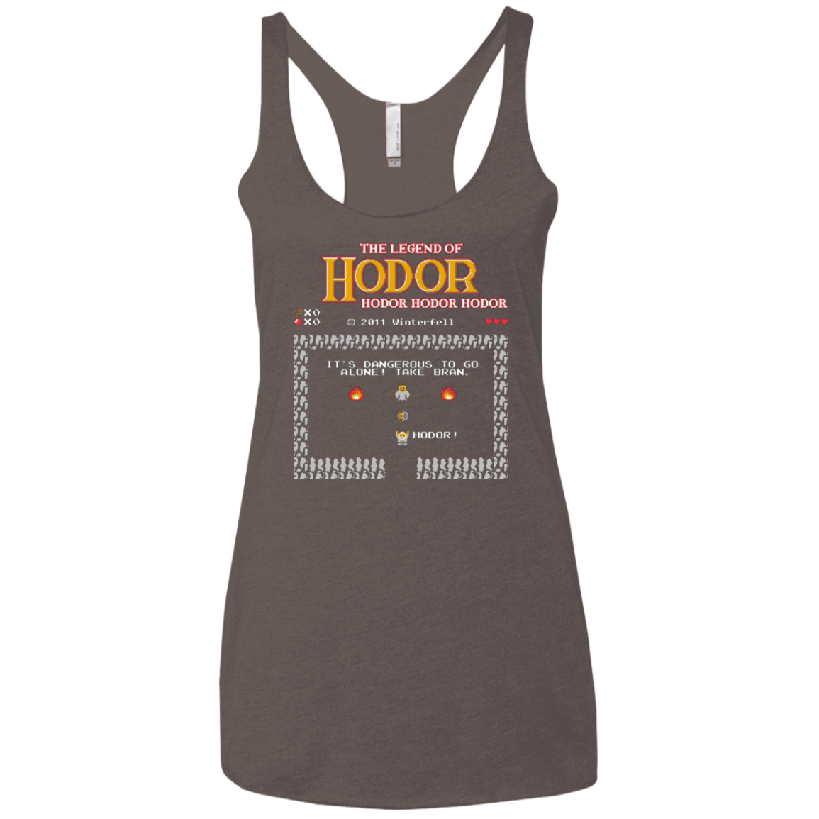 T-Shirts Macchiato / X-Small Legend of Hodor Women's Triblend Racerback Tank