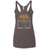 T-Shirts Macchiato / X-Small Legend of Hodor Women's Triblend Racerback Tank