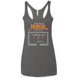 T-Shirts Premium Heather / X-Small Legend of Hodor Women's Triblend Racerback Tank