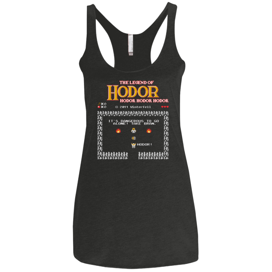 T-Shirts Vintage Black / X-Small Legend of Hodor Women's Triblend Racerback Tank