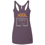 T-Shirts Vintage Purple / X-Small Legend of Hodor Women's Triblend Racerback Tank