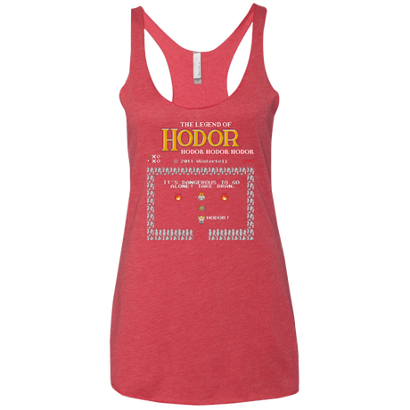 T-Shirts Vintage Red / X-Small Legend of Hodor Women's Triblend Racerback Tank