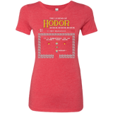 T-Shirts Vintage Red / Small Legend of Hodor Women's Triblend T-Shirt