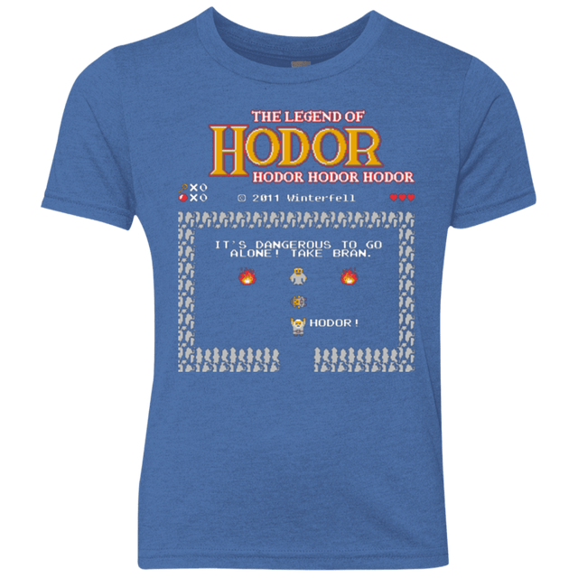 T-Shirts Vintage Royal / YXS Legend of Hodor Youth Triblend T-Shirt