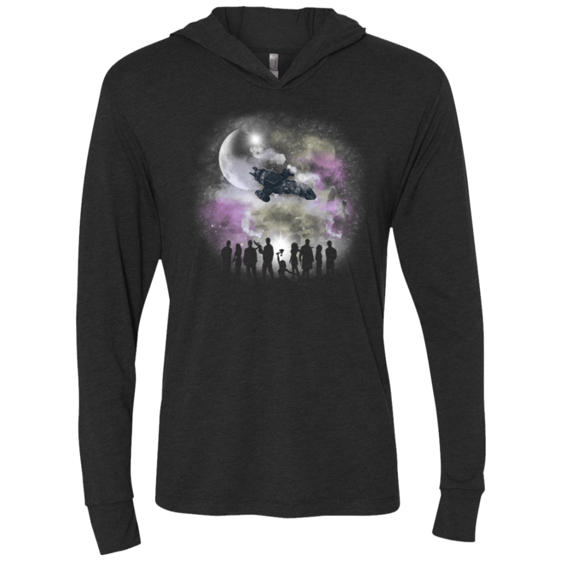 T-Shirts Vintage Black / X-Small Legend of Serenity Triblend Long Sleeve Hoodie Tee