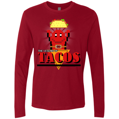 T-Shirts Cardinal / Small Legend of Tacos Men's Premium Long Sleeve