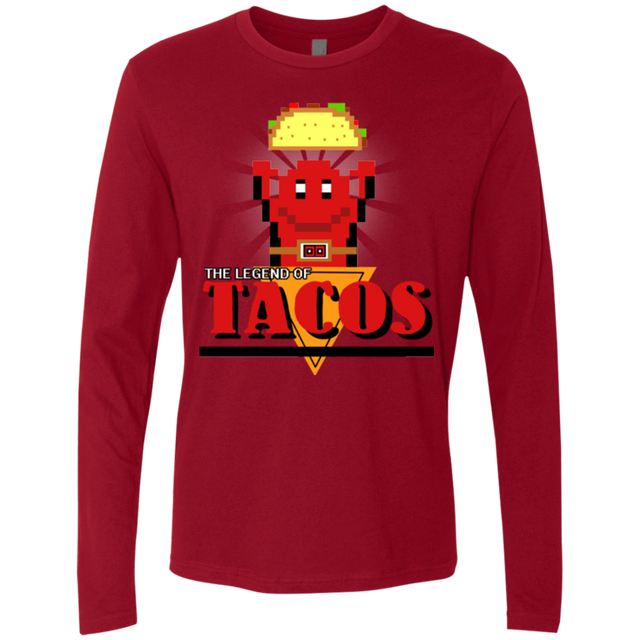 T-Shirts Cardinal / Small Legend of Tacos Men's Premium Long Sleeve