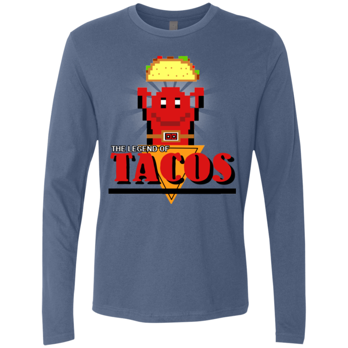 T-Shirts Indigo / Small Legend of Tacos Men's Premium Long Sleeve
