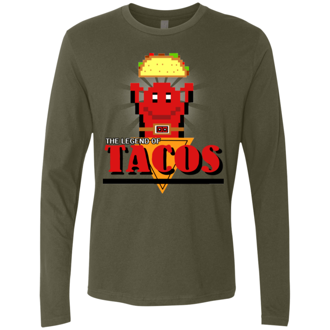 T-Shirts Military Green / Small Legend of Tacos Men's Premium Long Sleeve