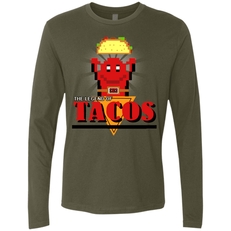 T-Shirts Military Green / Small Legend of Tacos Men's Premium Long Sleeve