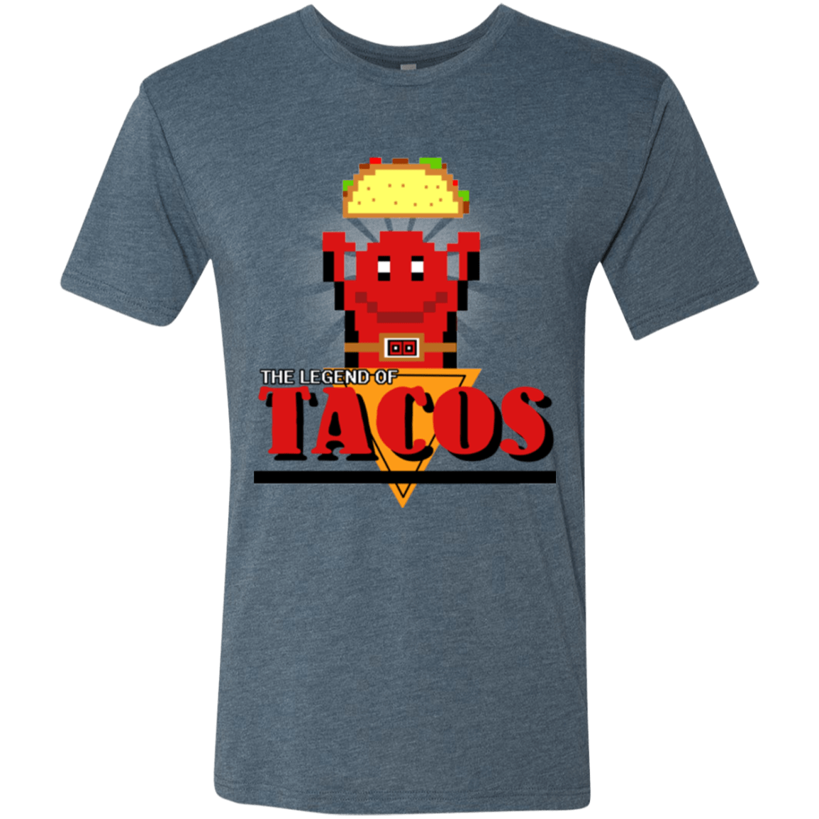 T-Shirts Indigo / Small Legend of Tacos Men's Triblend T-Shirt