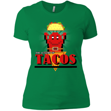 T-Shirts Kelly Green / X-Small Legend of Tacos Women's Premium T-Shirt