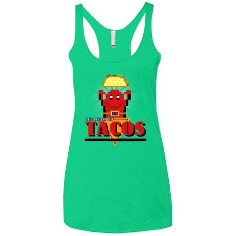 T-Shirts Envy / X-Small Legend of Tacos Women's Triblend Racerback Tank