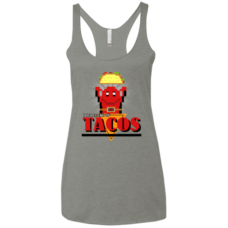 T-Shirts Venetian Grey / X-Small Legend of Tacos Women's Triblend Racerback Tank