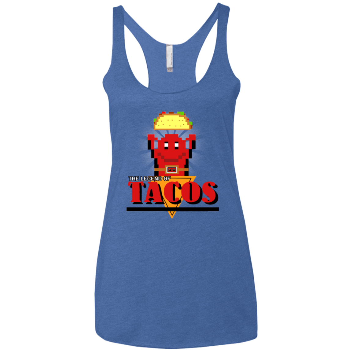 T-Shirts Vintage Royal / X-Small Legend of Tacos Women's Triblend Racerback Tank