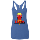 T-Shirts Vintage Royal / X-Small Legend of Tacos Women's Triblend Racerback Tank