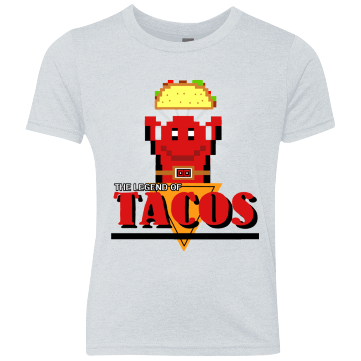 T-Shirts Heather White / YXS Legend of Tacos Youth Triblend T-Shirt