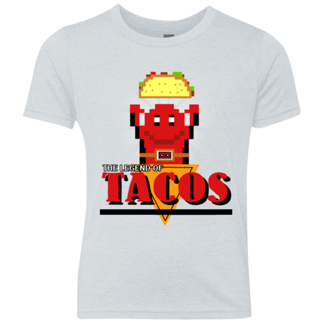 T-Shirts Heather White / YXS Legend of Tacos Youth Triblend T-Shirt